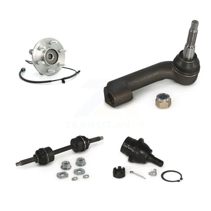 Hub Bearing Lower Ball Joint Outer Tie Rod & Link Front Right Kit For Ford F-150