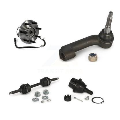 Hub Bearing Lower Ball Joint Outer Tie Rod & Link Front Right Kit For Ford F-150