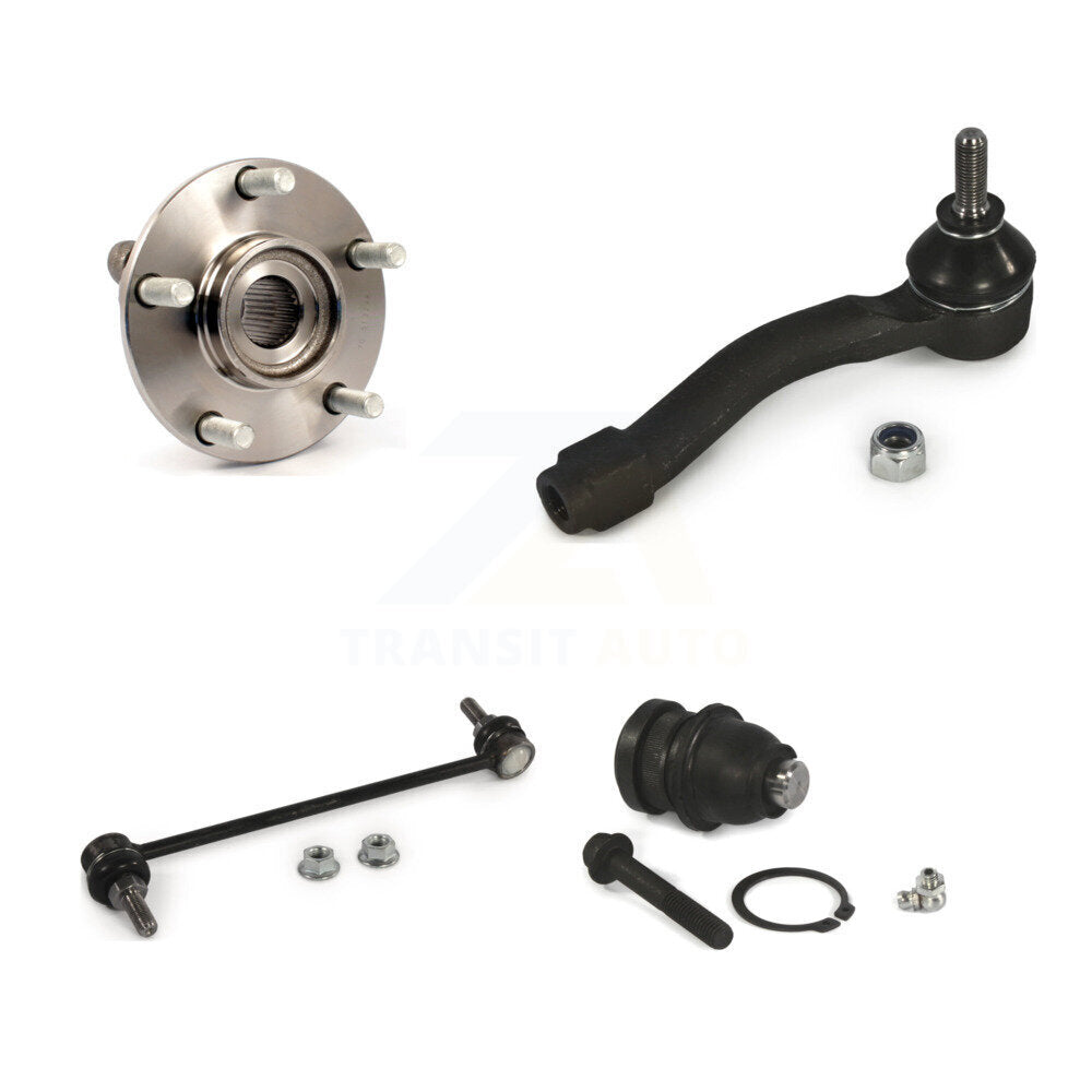 Bearing Lower Ball Joint Outer Tie Rod & Link Front Right Kit For Nissan Sentra