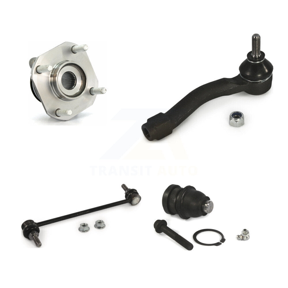 Bearing Lower Ball Joint Outer Tie Rod & Link Front Right Kit For Nissan Sentra