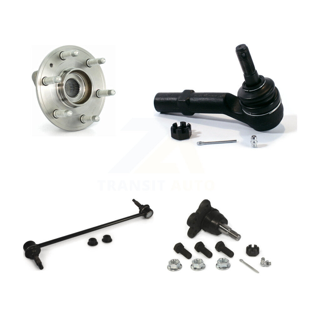 Hub Bearing Lower Ball Joint Outer Tie Rod & Link Front Kit For GMC Acadia Buick