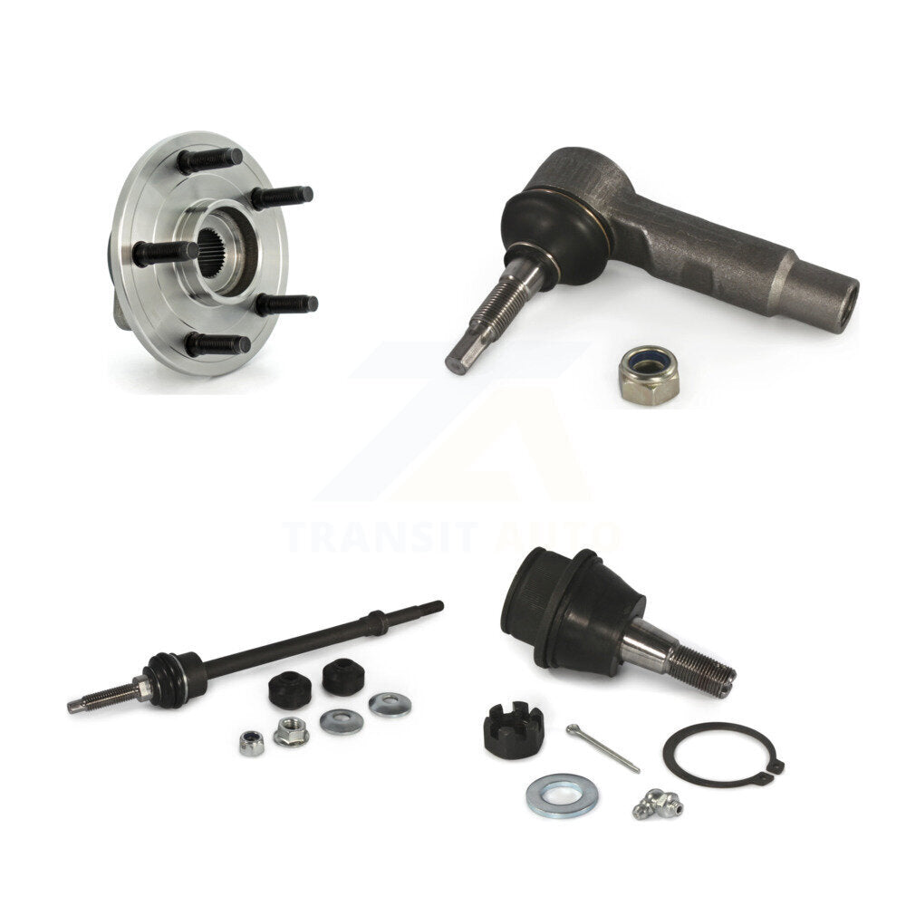 Hub Bearing Lower Ball Joint Outer Tie Rod End Link Front Kit For Dodge Ram 1500