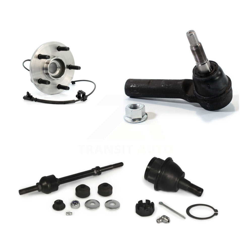 Hub Bearing Lower Ball Joint Outer Tie Rod & Link Front Kit For Dakota Dodge Ram