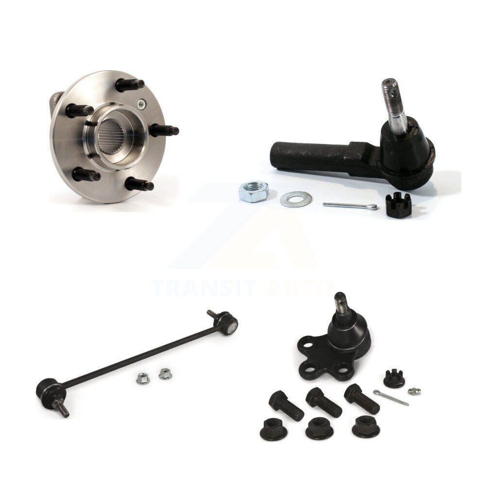 Hub Bearing Lower Ball Joint Outer Tie Rod Link Front Kit For Pontiac Grand Prix