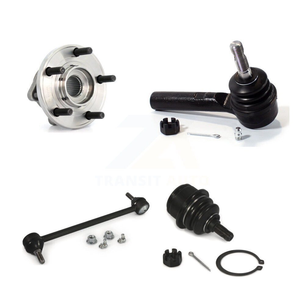 Hub Bearing Lower Ball Joint Outer Tie Rod Link Front Kit For Chrysler 200 Dodge