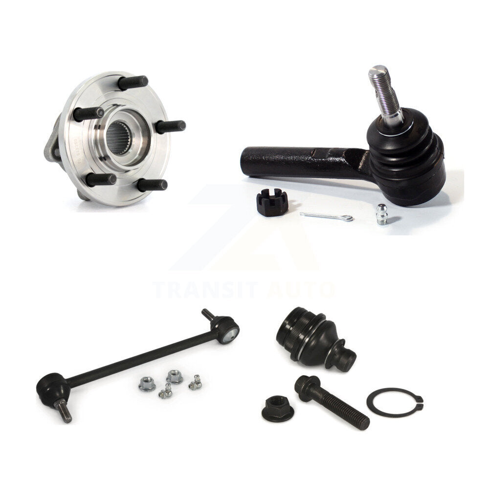 Hub Bearing Lower Ball Joint Outer Tie Rod Link Front Kit For 2009 Dodge Caliber