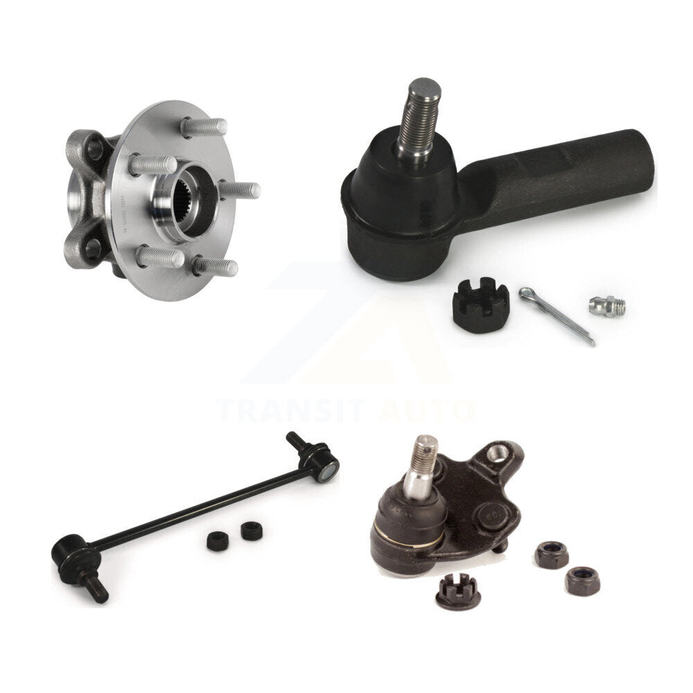 Hub Bearing Lower Ball Joint Outer Tie Rod End Link Front Kit For Toyota Corolla