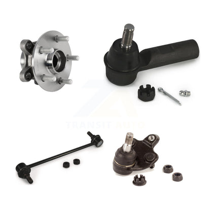 Hub Bearing Lower Ball Joint Outer Tie Rod End Link Front Kit For Toyota Corolla