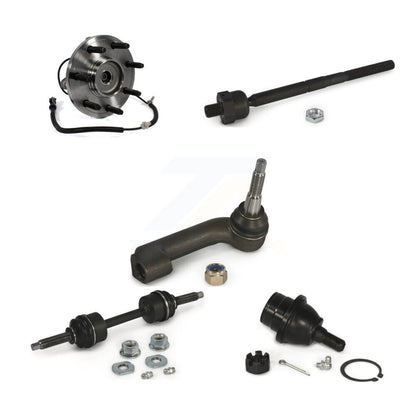 Hub Bearing Lower Ball Joint Tie Rod & Link Front Right Kit (5Pc) For Ford F-150