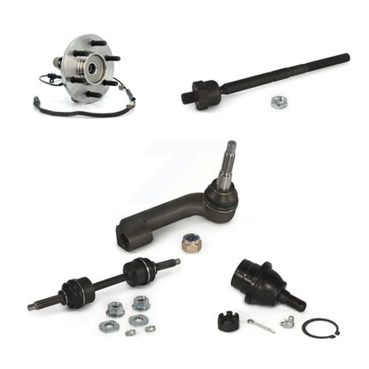 Hub Bearing Lower Ball Joint Tie Rod & Link Front Right Kit (5Pc) For Ford F-150