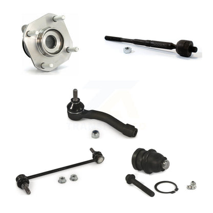 Hub Bearing Lower Ball Joint Tie Rod Link Front Left Kit (5Pc) For Nissan Sentra