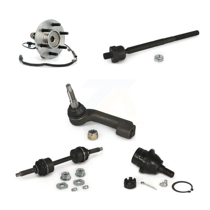 Hub Bearing Lower Ball Joint Tie Rod & Link Front Left Kit (5Pc) For Ford F-150