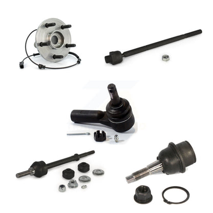 Hub Bearing Lower Ball Joint Tie Rod Link Front Kit (5Pc) For Dodge Ram 1500 4WD