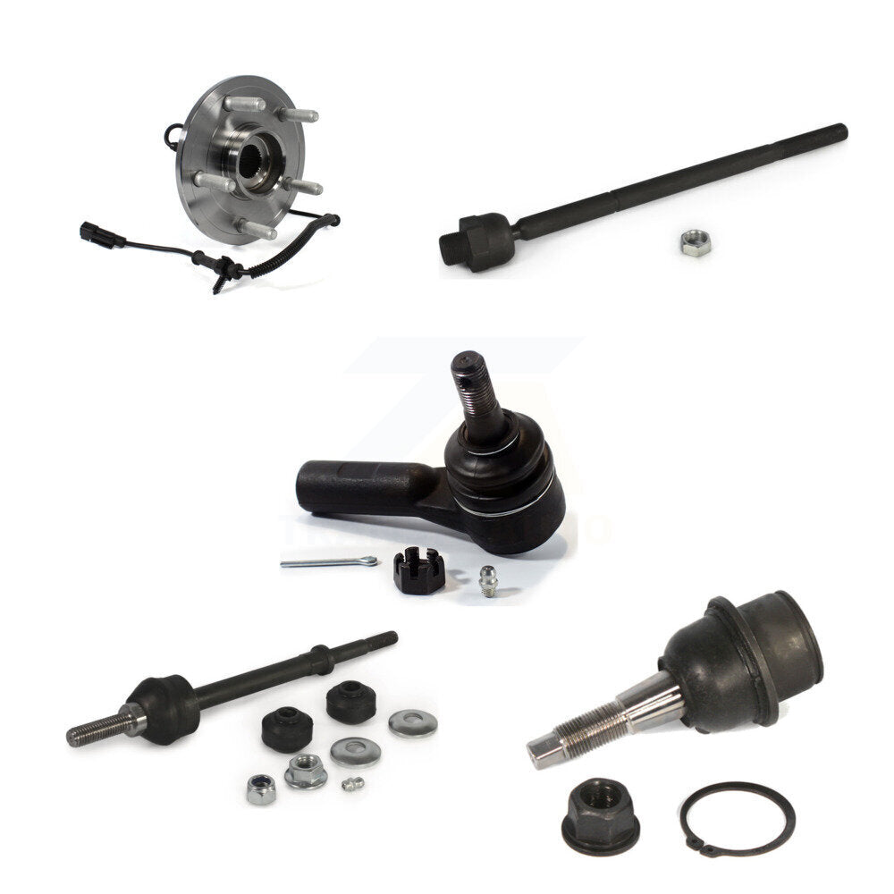 Hub Bearing Lower Ball Joint Tie Rod Link Front Kit (5Pc) For 2012 Ram 1500 4WD