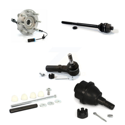 Hub Bearing Lower Ball Joint Tie Rod Link Front Kit (5Pc) For GMC Sierra 3500 HD