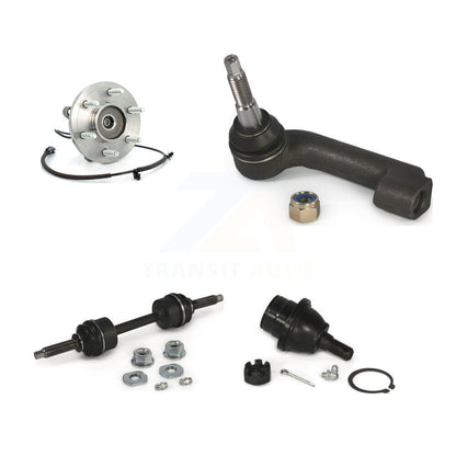 Hub Bearing Lower Ball Joint Outer Tie Rod & Link Front Left Kit For Ford F-150