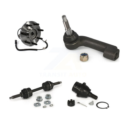 Hub Bearing Lower Ball Joint Outer Tie Rod & Link Front Left Kit For Ford F-150