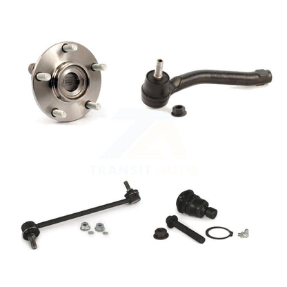 Hub Bearing Lower Ball Joint Outer Tie Rod Link Front Left Kit For Nissan Rogue