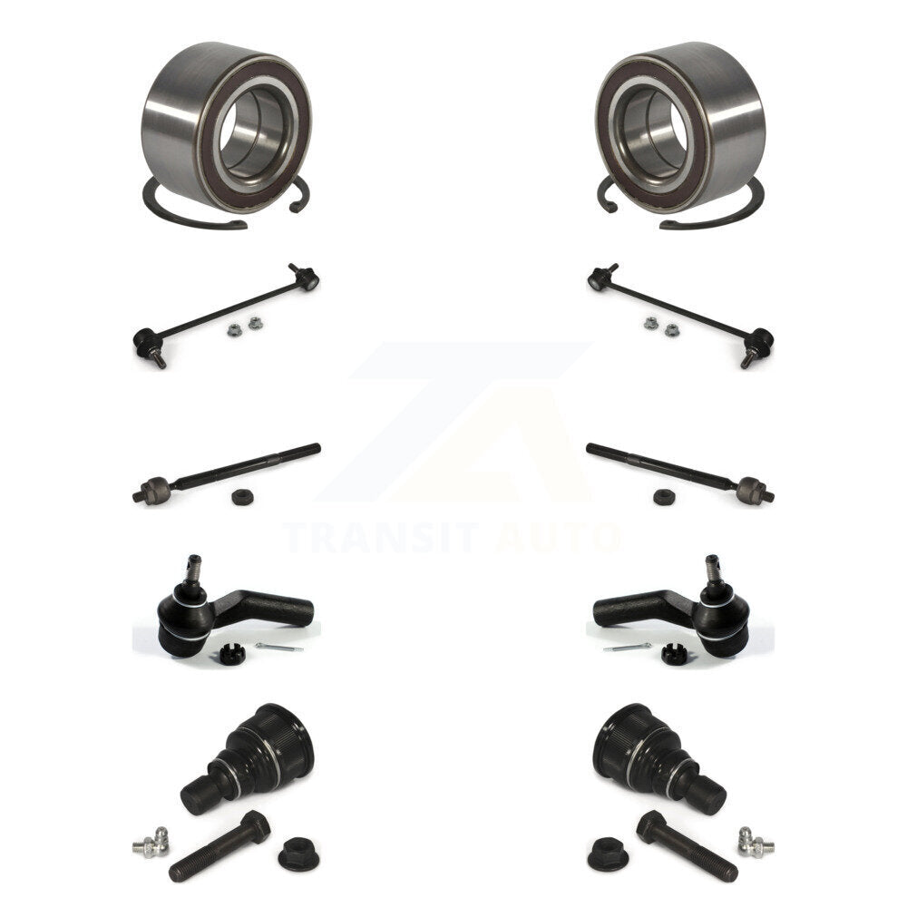 Bearing Lower Ball Joint Outer Inner Tie Rod & Link Front Kit (10Pc) For Mazda 5