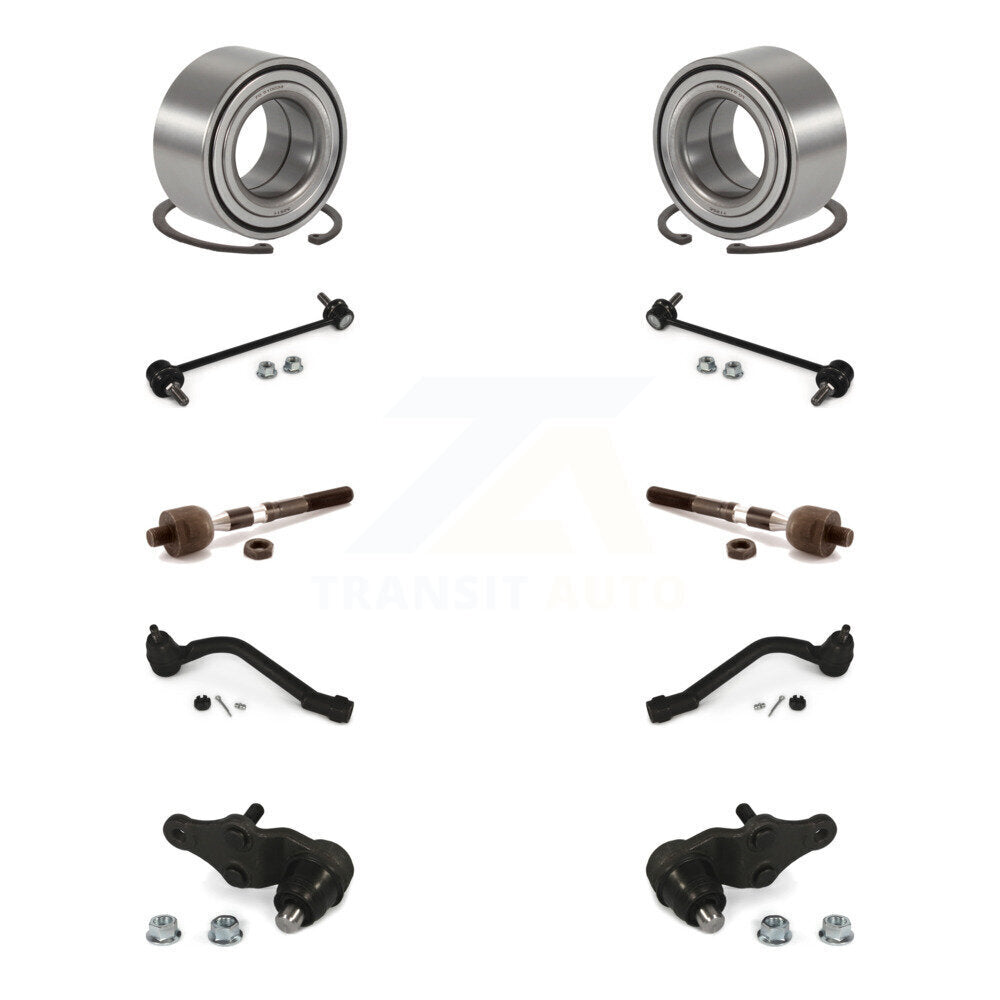 Bearing Lower Ball Joint Outer Inner Tie Rod Link Front Kit (10Pc) For Kia Azera
