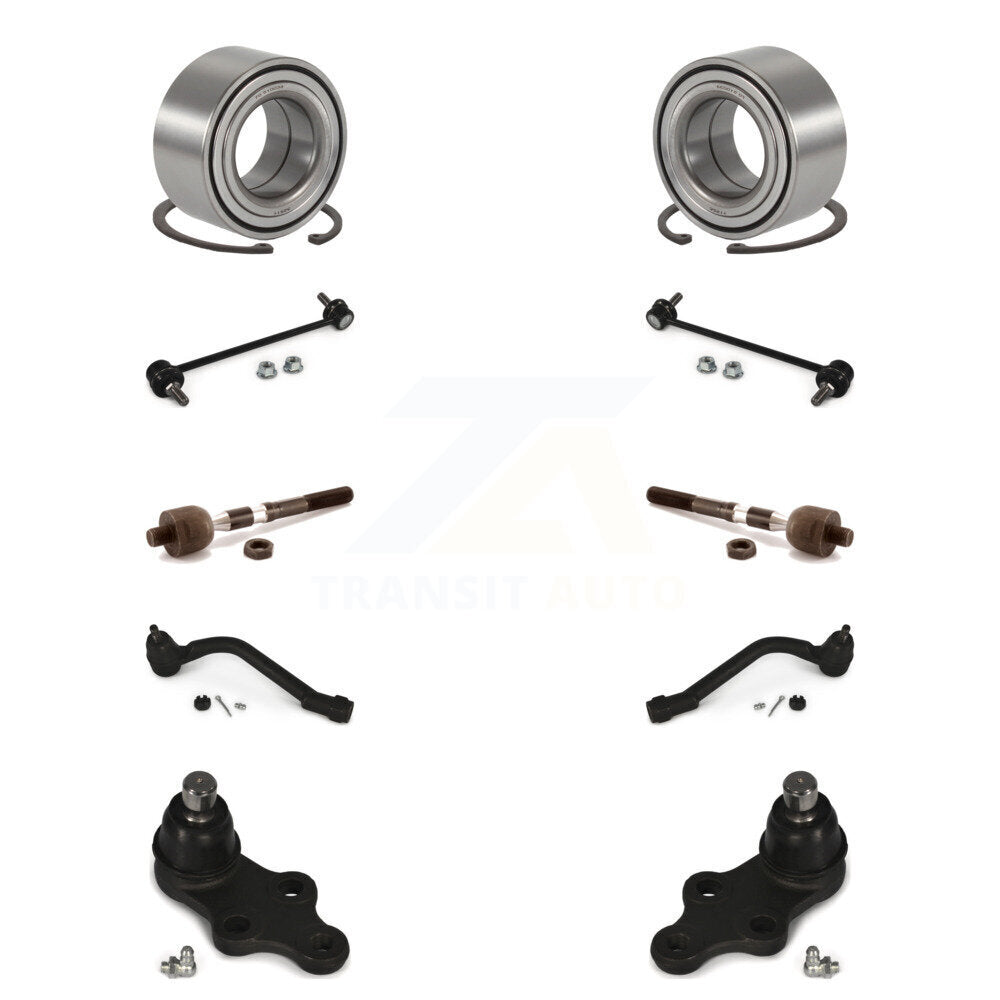 Bearing Lower Ball Joint Outer Inner Tie Rod & Link Front Kit For Hyundai Sonata