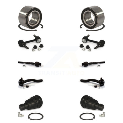 Bearing Lower Ball Joint Outer Inner Tie Rod Link Front Kit (10Pc) For Ford Edge