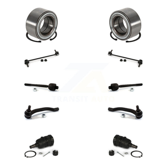 Bearing Lower Ball Joint Outer Inner Tie Rod Link Front Kit (10Pc) For Honda MDX