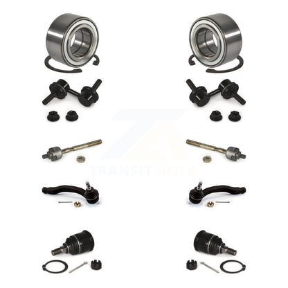 Bearing Lower Ball Joint Outer Inner Tie Rod & Link Front Kit For Honda Civic Si