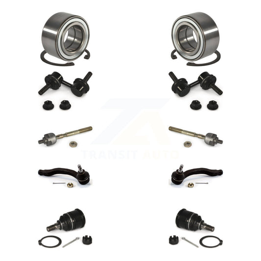 Bearing Lower Ball Joint Outer Inner Tie Rod & Link Front Kit For Honda Civic Si