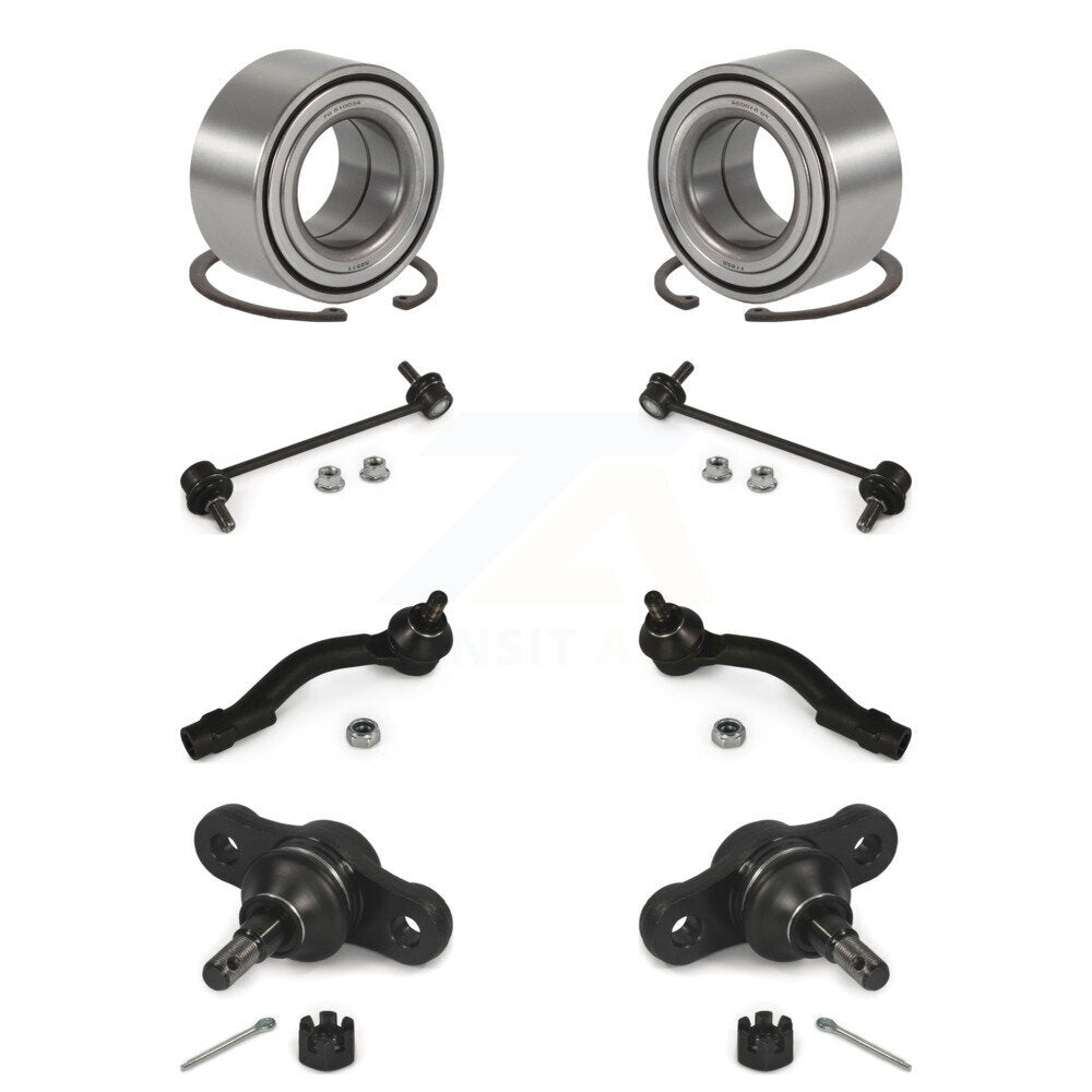 Bearing Lower Ball Joint Outer Tie Rod & Link Front Kit (8Pc) For Hyundai Tucson