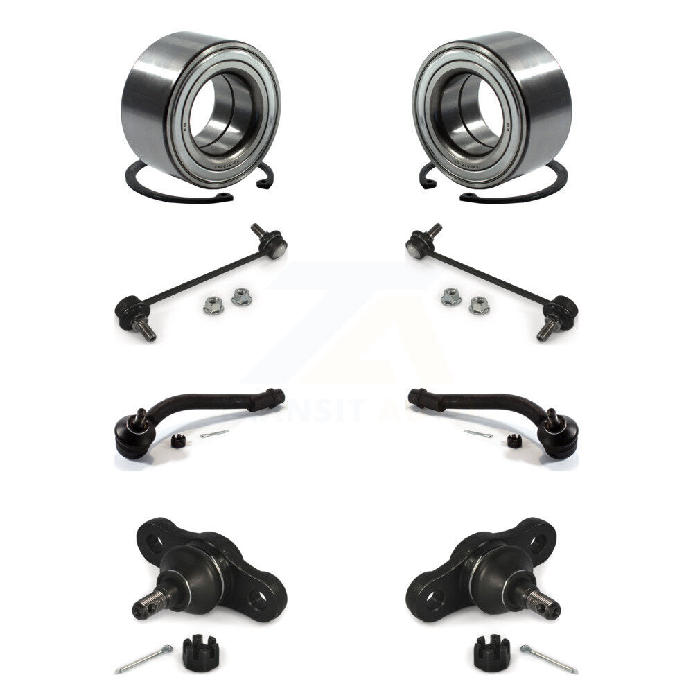 Bearing Lower Ball Joint Outer Tie Rod Link Front Kit (8Pc) For Hyundai Elantra