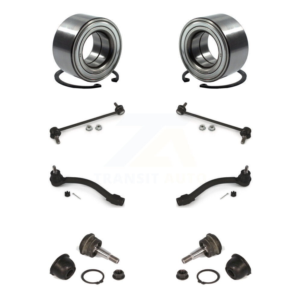 Bearing Lower Ball Joint Outer Tie Rod Link Front Kit (8Pc) For Hyundai Elantra