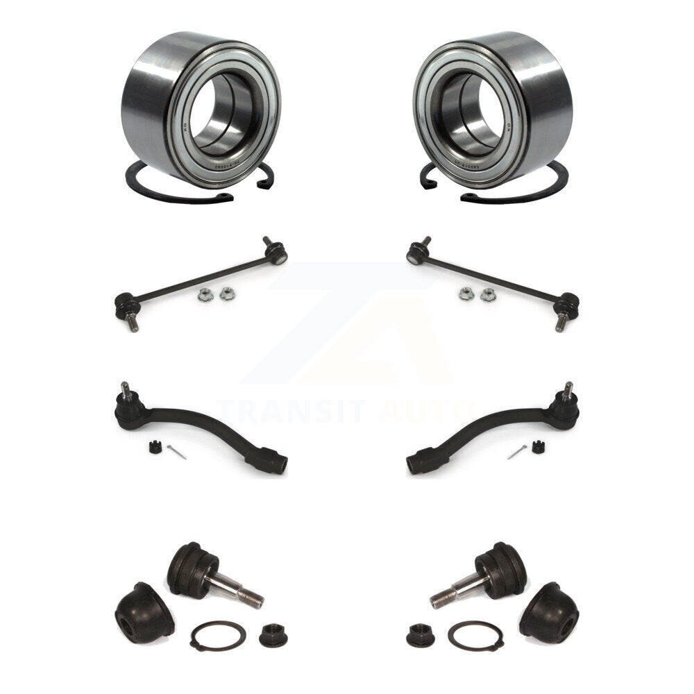 Bearing Lower Ball Joint Outer Tie Rod Link Front Kit (8Pc) For Hyundai Elantra