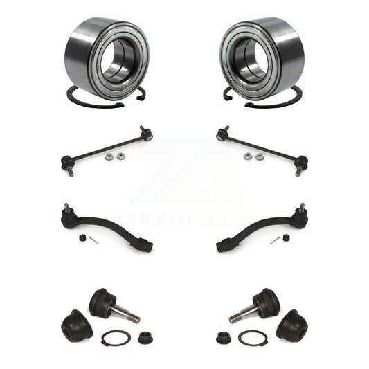 Bearing Lower Ball Joint Outer Tie Rod Link Front Kit (8Pc) For Hyundai Elantra
