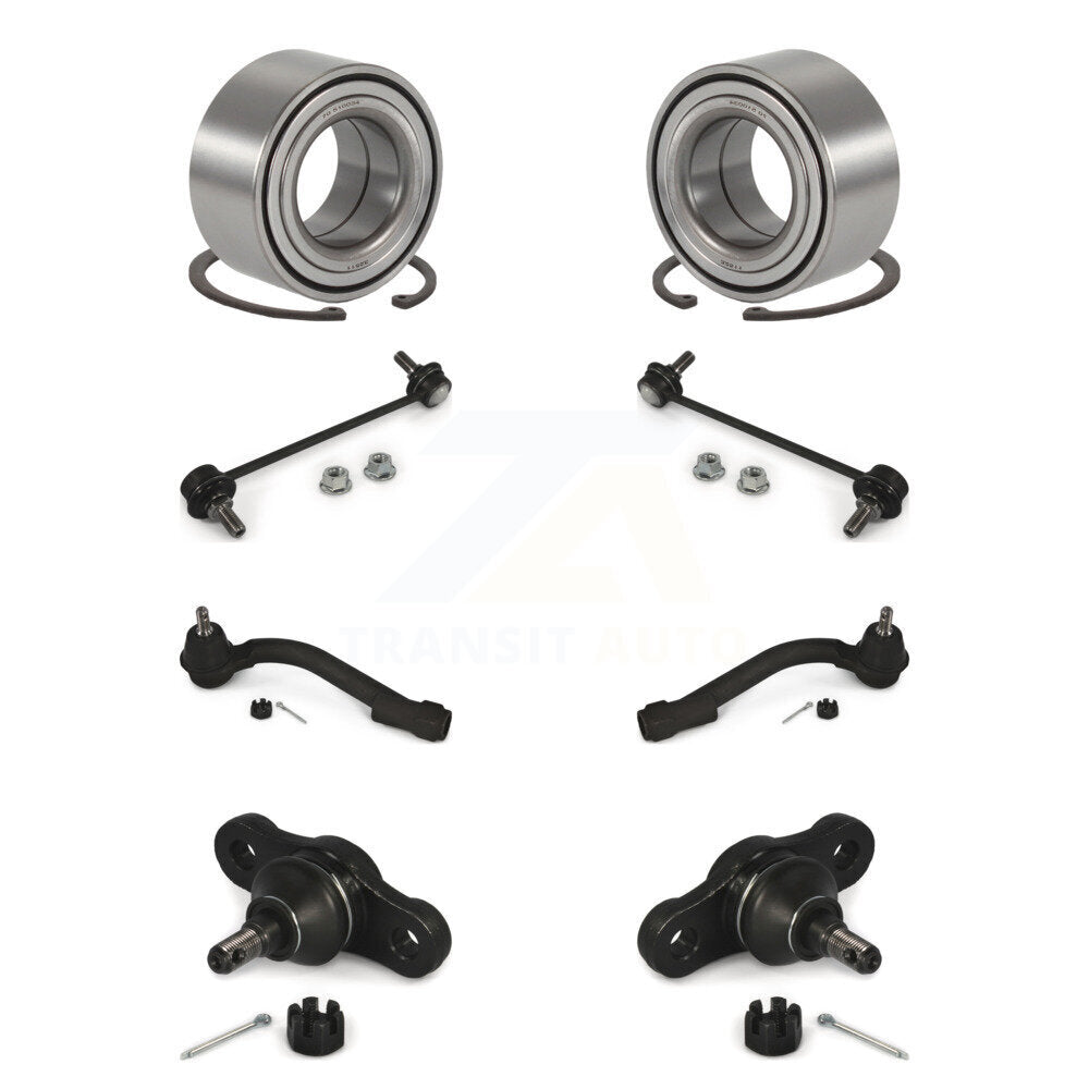 Bearing Lower Ball Joint Outer Tie Rod Link Front Kit (8Pc) For Kia Rondo Optima