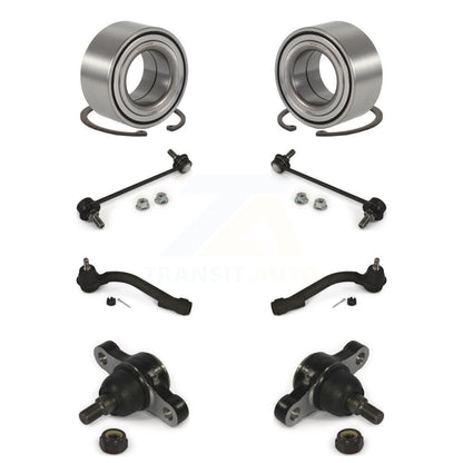 Wheel Bearing Lower Ball Joint Outer Tie Rod Link Front Kit (8Pc) For Kia Optima