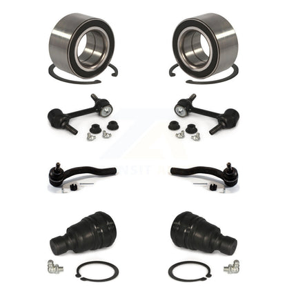 Bearing Lower Ball Joint Outer Tie Rod & Link Front Kit (8Pc) For Ford Edge MKX