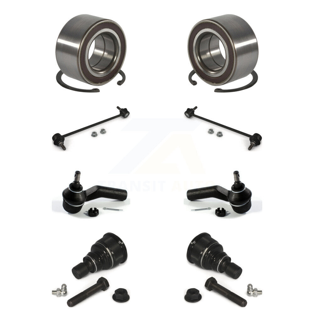 Bearing Lower Ball Joint Outer Tie Rod Sway Bar Link Front Kit (8Pc) For Mazda 5