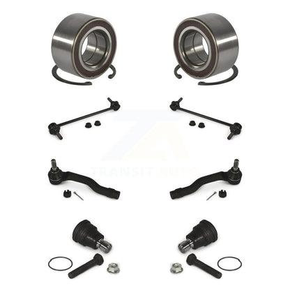 Bearing Lower Ball Joint Outer Tie Rod & Link Front Kit (8Pc) For 11-14 Mazda 2