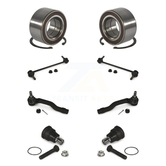 Bearing Lower Ball Joint Outer Tie Rod & Link Front Kit (8Pc) For 11-14 Mazda 2
