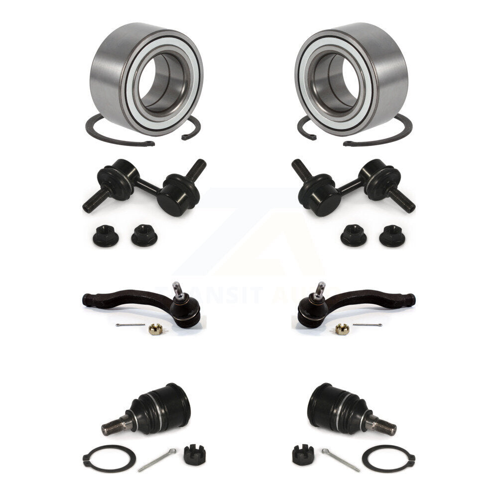 Bearing Lower Ball Joint Outer Tie Rod Link Front Kit (8Pc) For 97-01 Honda CR-V