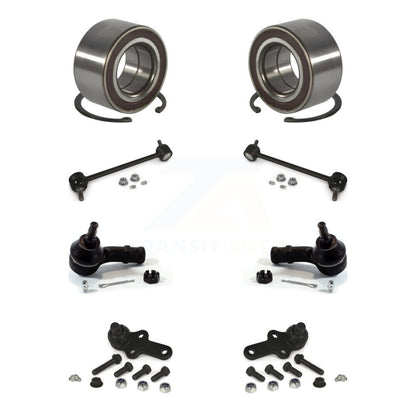 Wheel Bearing Lower Ball Joint Outer Tie Rod Link Front Kit (8Pc) For Ford Focus