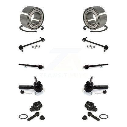 Bearing Lower Ball Joint Outer Inner Tie Rod End Link Front Kit (10Pc) For Jeep