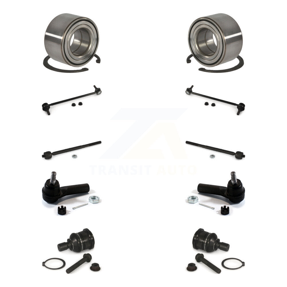 Bearing Lower Ball Joint Outer Inner Tie Rod End Link Front Kit (10Pc) For Ford