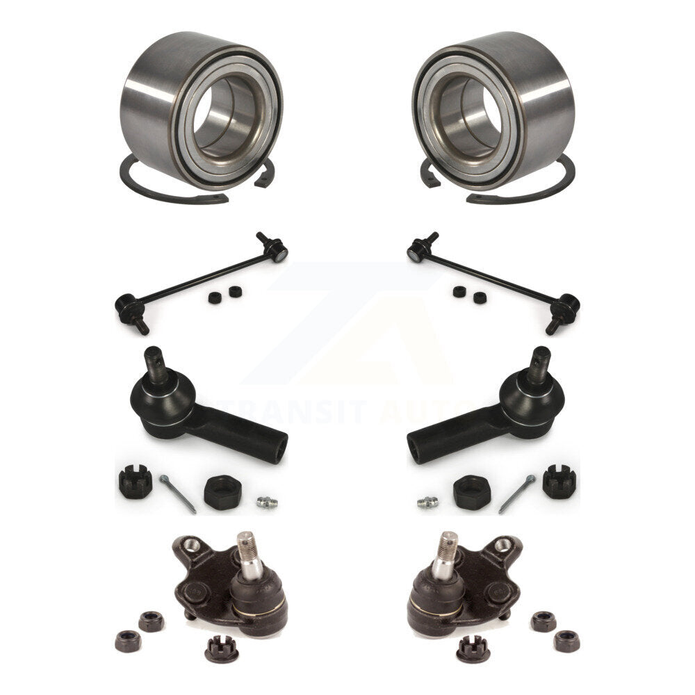 Bearing Lower Ball Joint Outer Tie Rod Link Front Kit For Toyota Matrix Pontiac