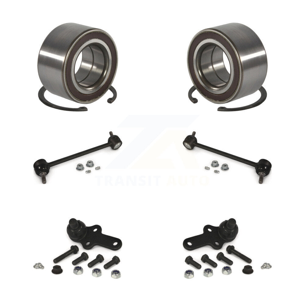 Wheel Bearing Lower Ball Joint Sway Bar Stabilizer Link Front Kit For Ford Focus