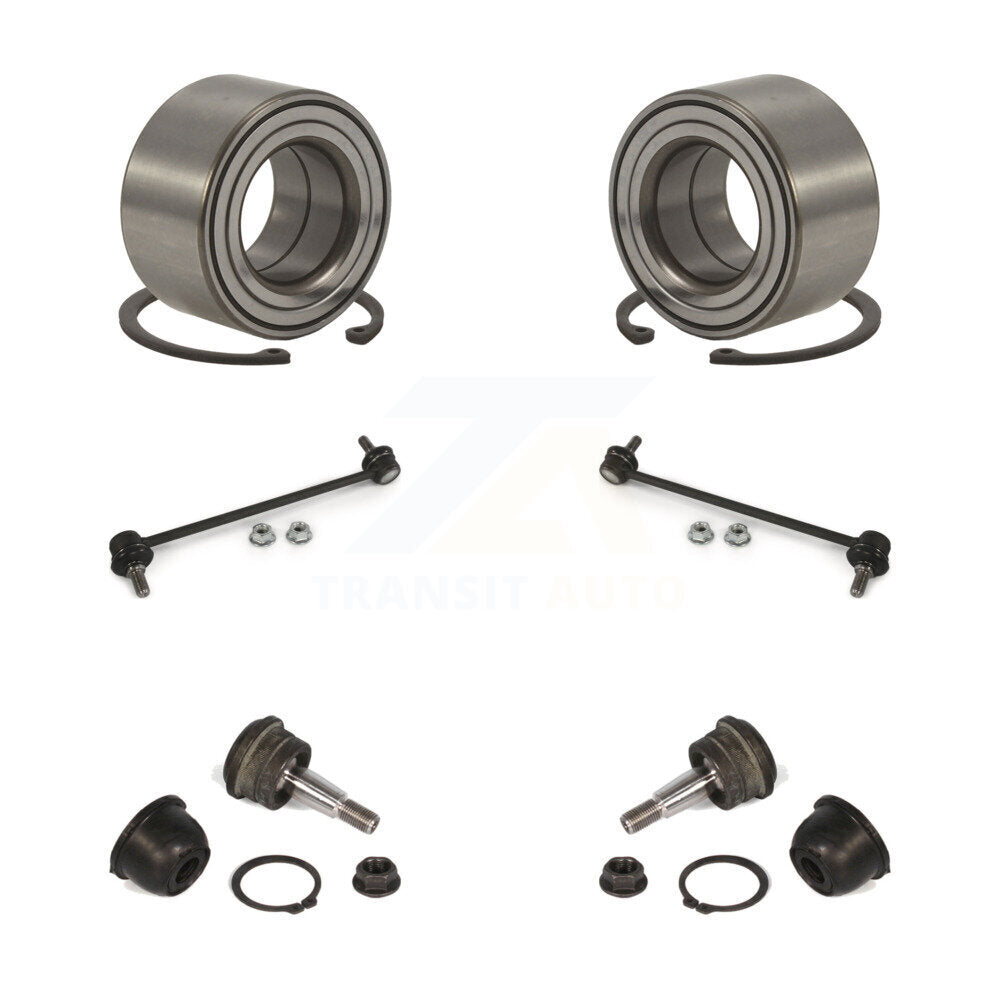 Bearing Lower Ball Joint & Sway Bar Stabilizer Link Front Kit For Hyundai Accent