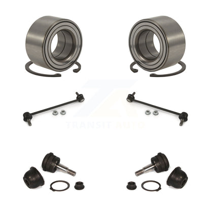 Bearing Lower Ball Joint & Sway Bar Stabilizer Link Front Kit For Hyundai Accent