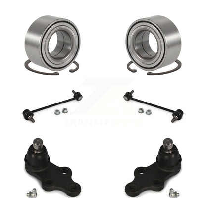 Wheel Bearing Lower Ball Joint Link Front Kit For 2014 Hyundai Sonata GAS engine