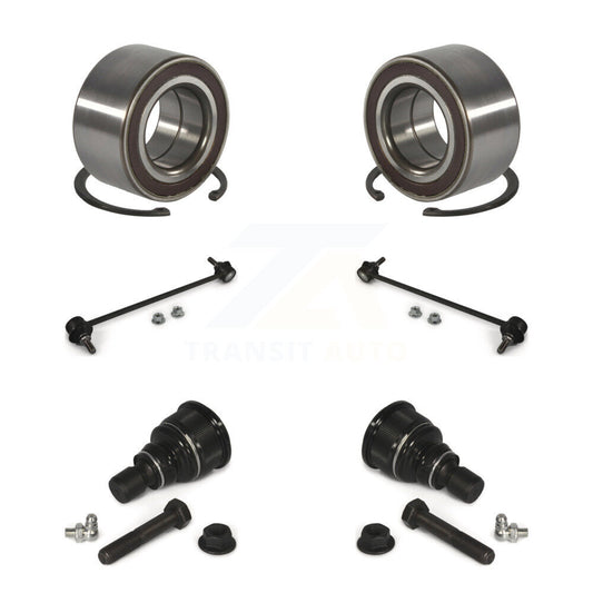 Wheel Bearing Lower Ball Joint & Sway Bar Stabilizer Link Front Kit For Mazda 5